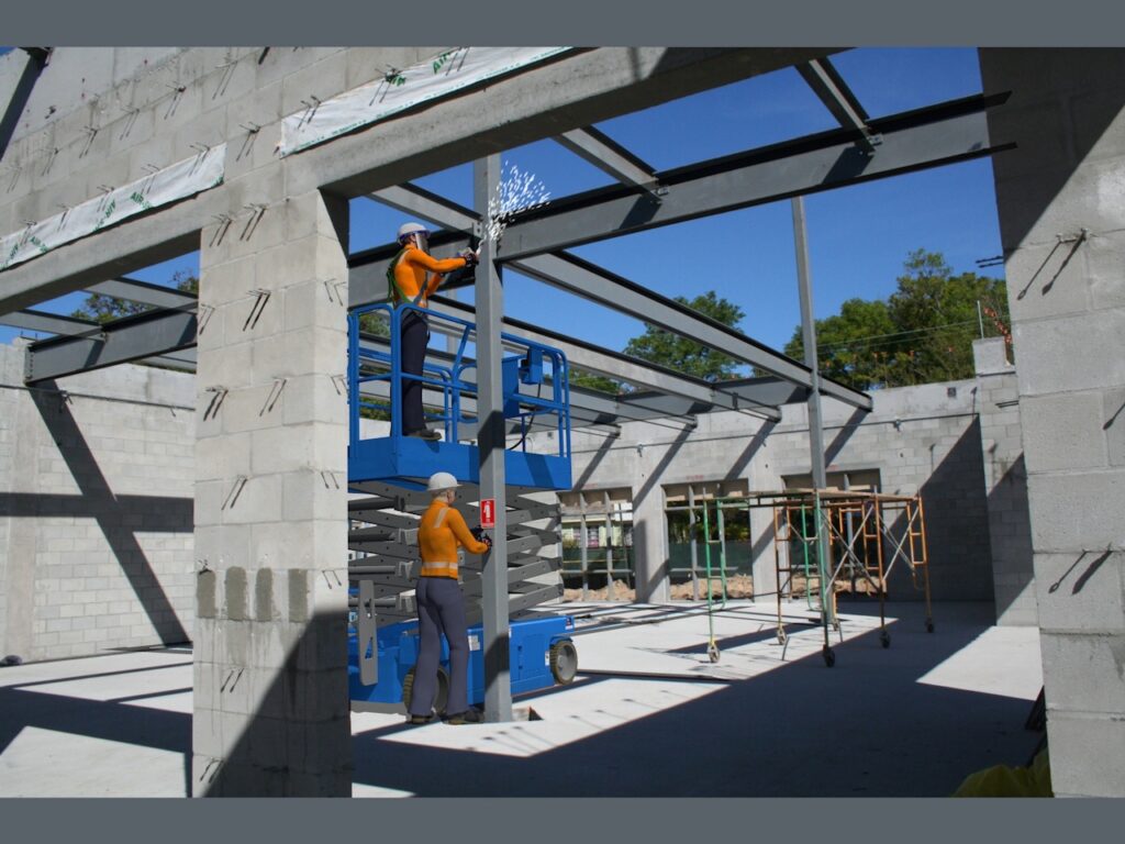 3D workshop safety training scene