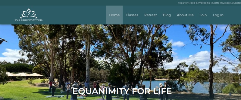 Equanimity Yoga homepage