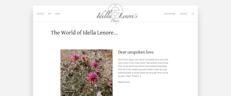 Idella Lenore homepage