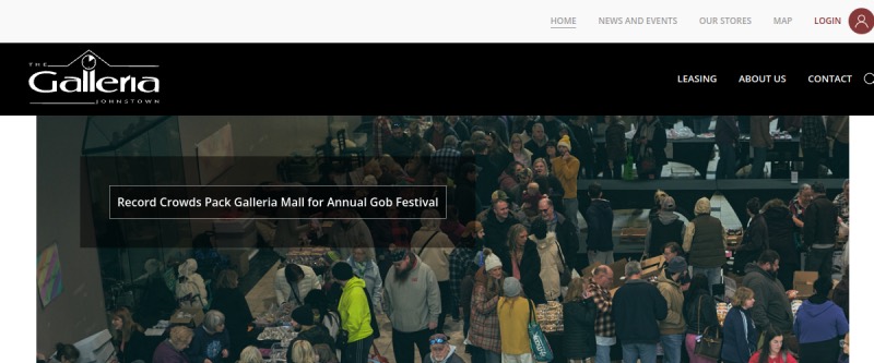 Johnstown Galleria homepage