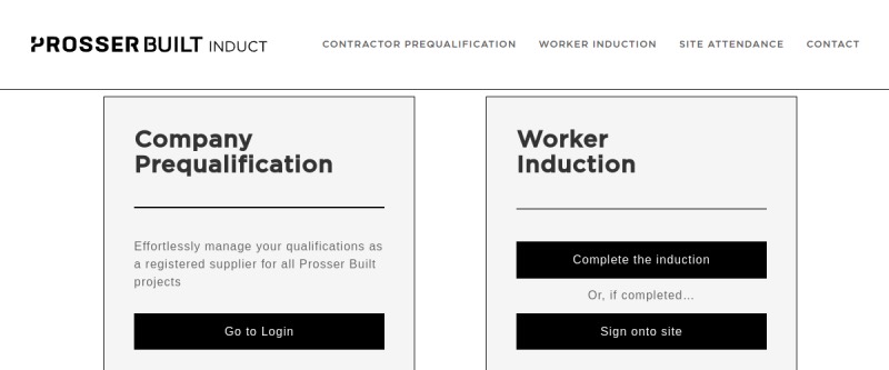 Prosser Built-In Duct homepage