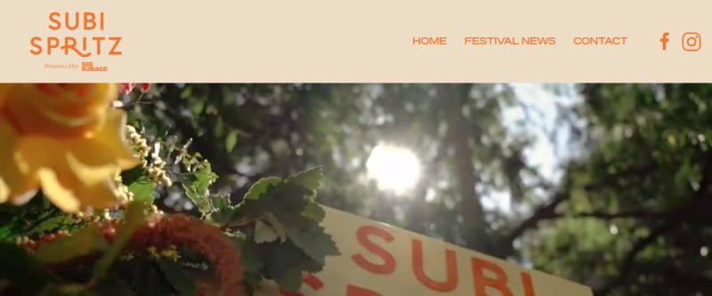 Subi Spritz homepage